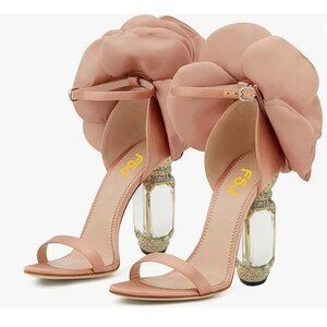 Stylish Sandal Ankle Strap Chunky Block High Thick Heels
